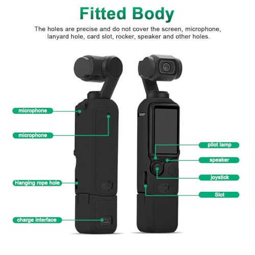 ZORBES® Silicone Protective Case for DJI OSMO Pocket 3, Protective Cover Handheld Gimbal Action Camera Accessories, Full Protection, Camera Lens Cover, Osmo Pocket 3 Accessories Protector ZORBES® Silicone Protective Case for DJI OSMO Pocket 3, Protective Cover Handheld Gimbal Action Camera Accessories, Full Protection, Camera Lens Cover, Osmo Pocket 3 Accessories Protector